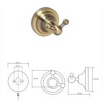 Handdukskrok Duschbyggarna CLASSIC BRONS Dubbel - Bild 2